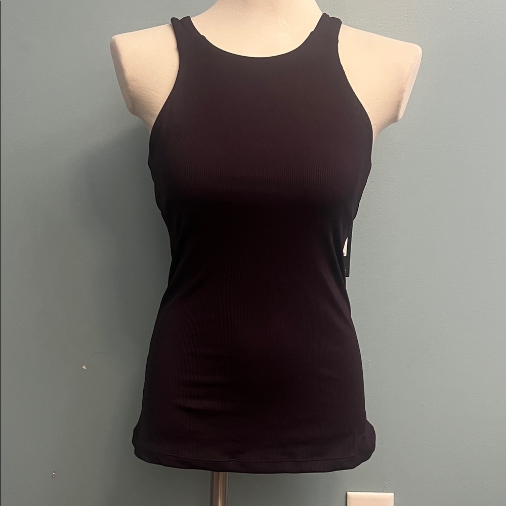 Nike Dry Fit Women’s Port Wine Medium Tank Ribbed Tank Top Tennis and Golf Co